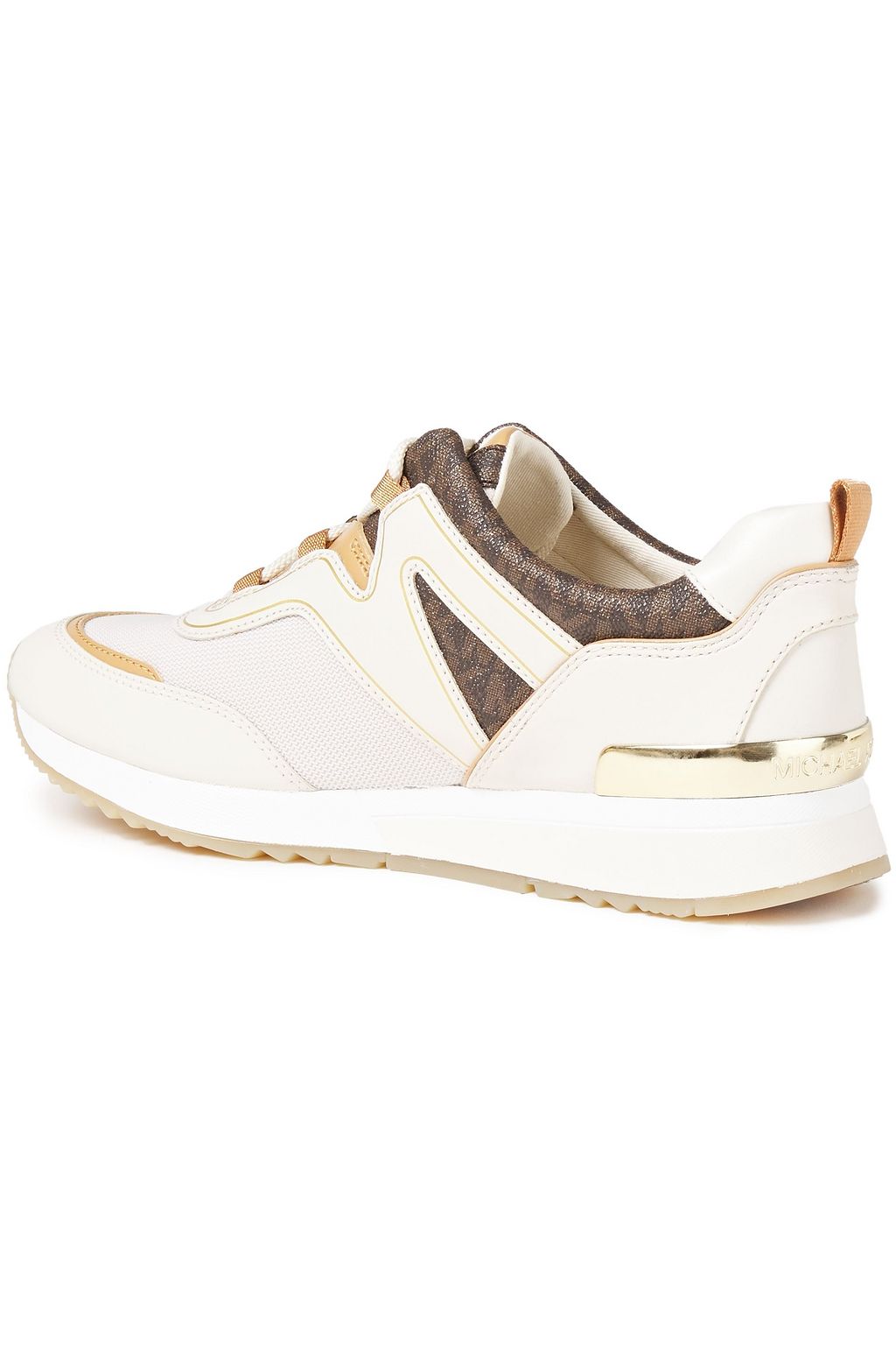 MICHAEL MICHAEL KORS Paneled shell and faux leather sneakers