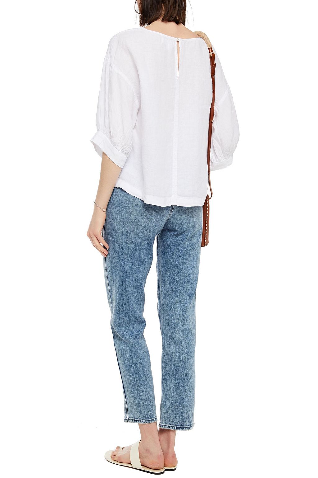 VELVET BY GRAHAM & SPENCER Tayler linen top