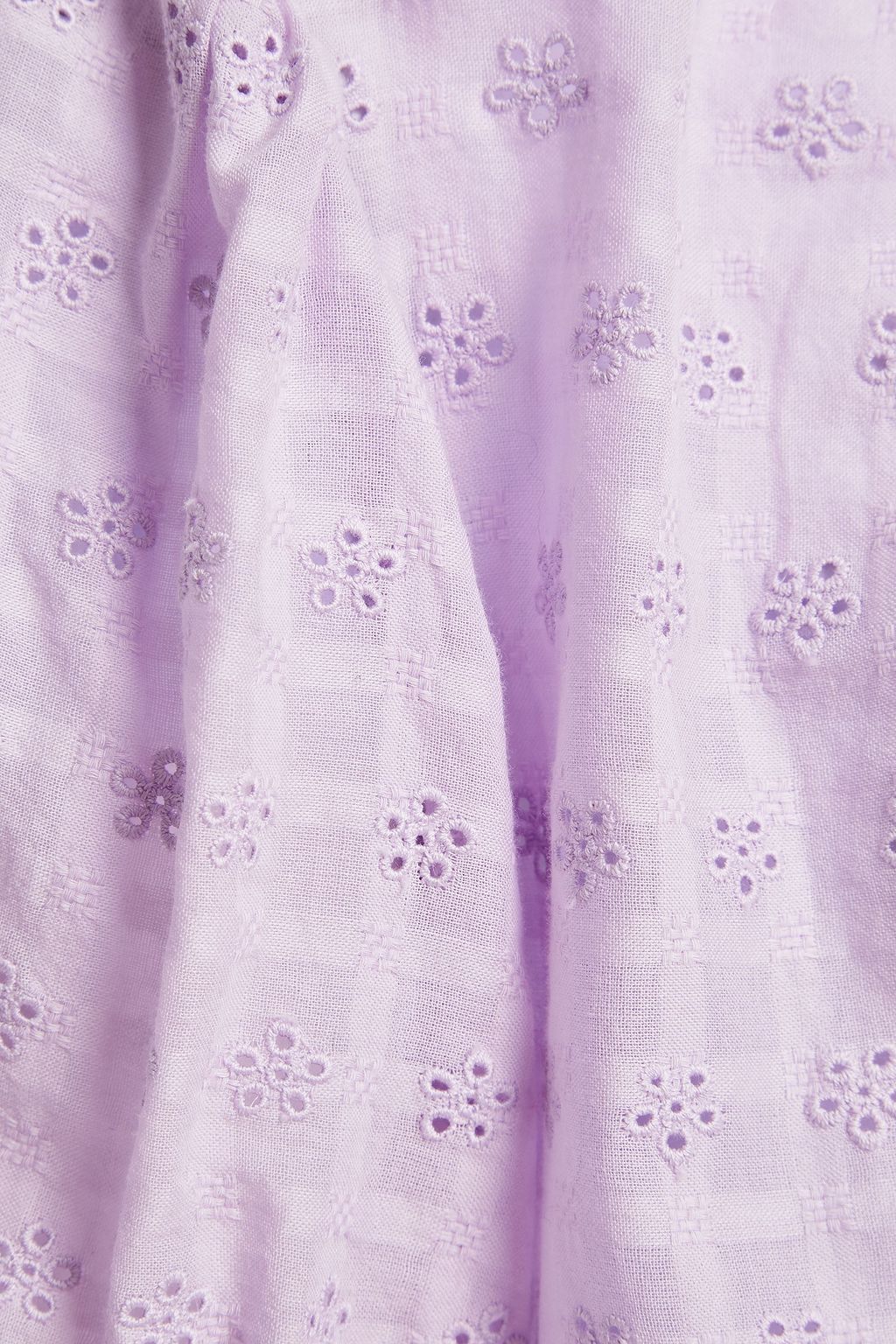 VELVET BY GRAHAM & SPENCER Holland checked broderie anglaise cotton top