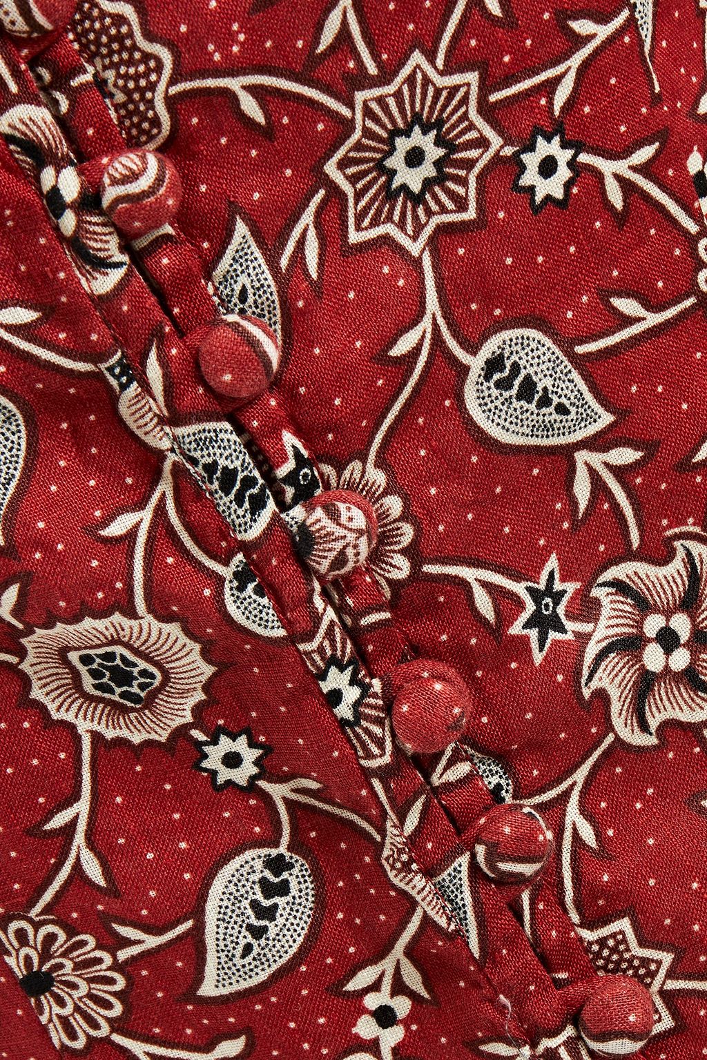 MARANT ÉTOILE Tila floral-print linen blouse