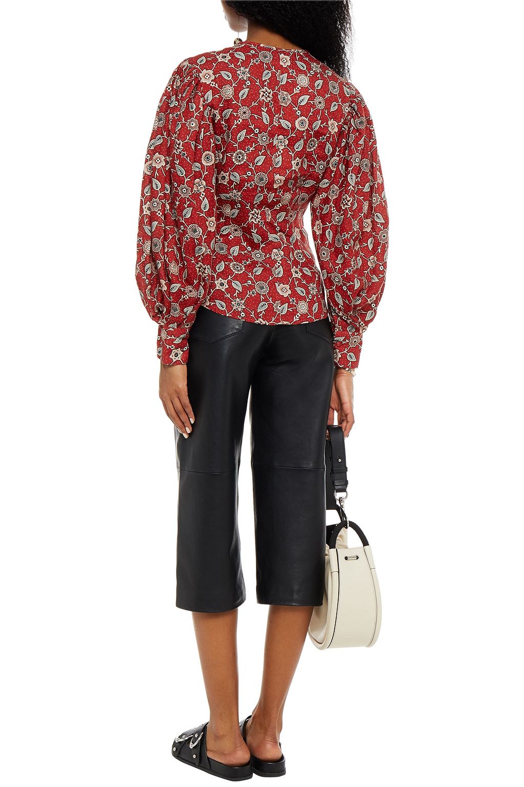 MARANT ÉTOILE Tila floral-print linen blouse