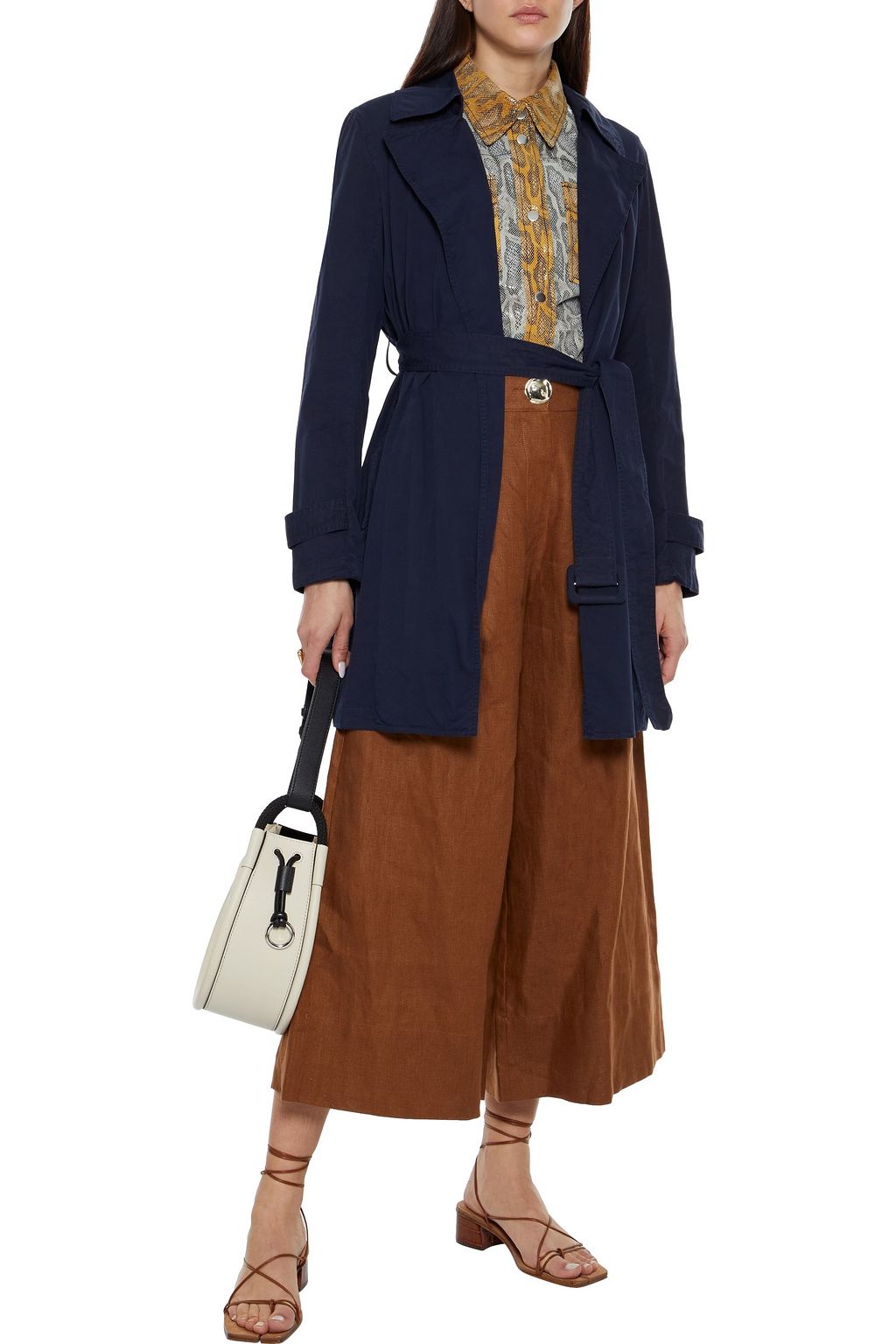 THEORY Oaklane cotton-twill trench coat