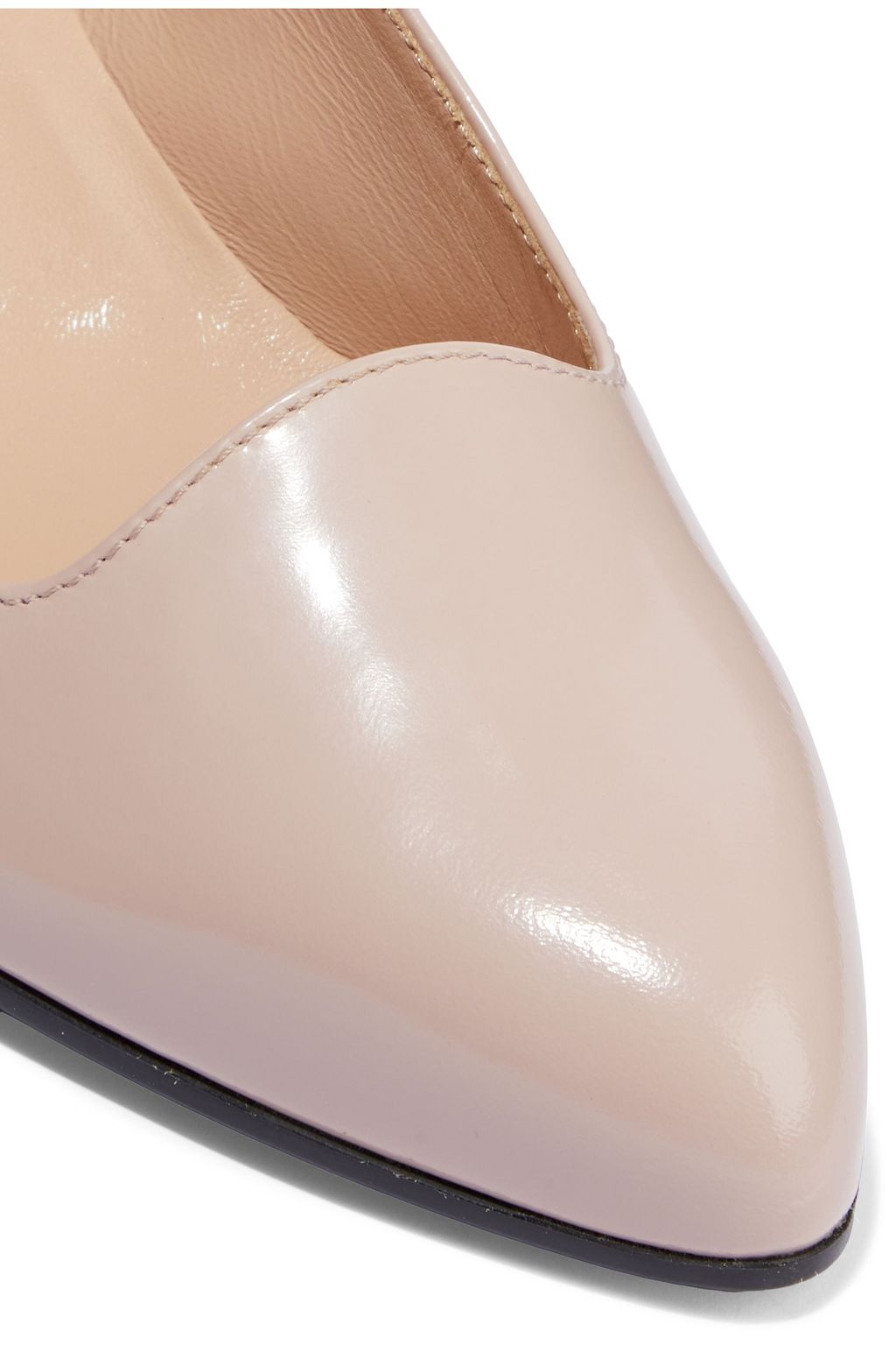 TOD'S Patent-leather wedge pumps