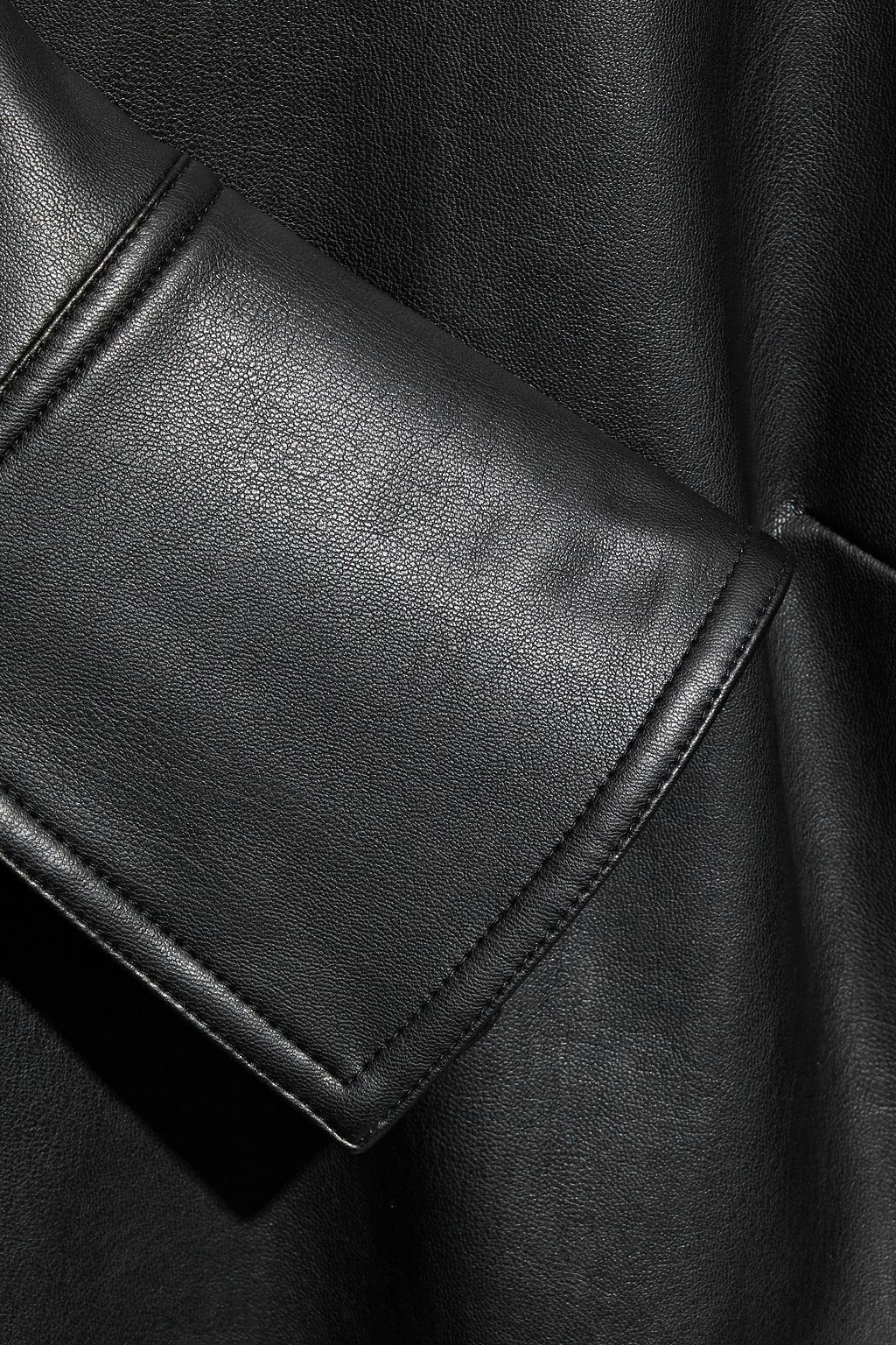 STAND STUDIO Freya faux leather top