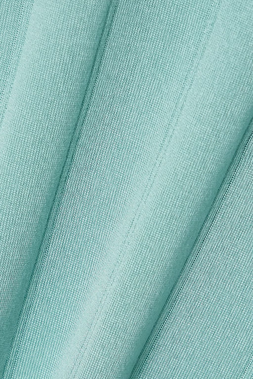 LEE MATHEWS Ribbed Tencel sweater