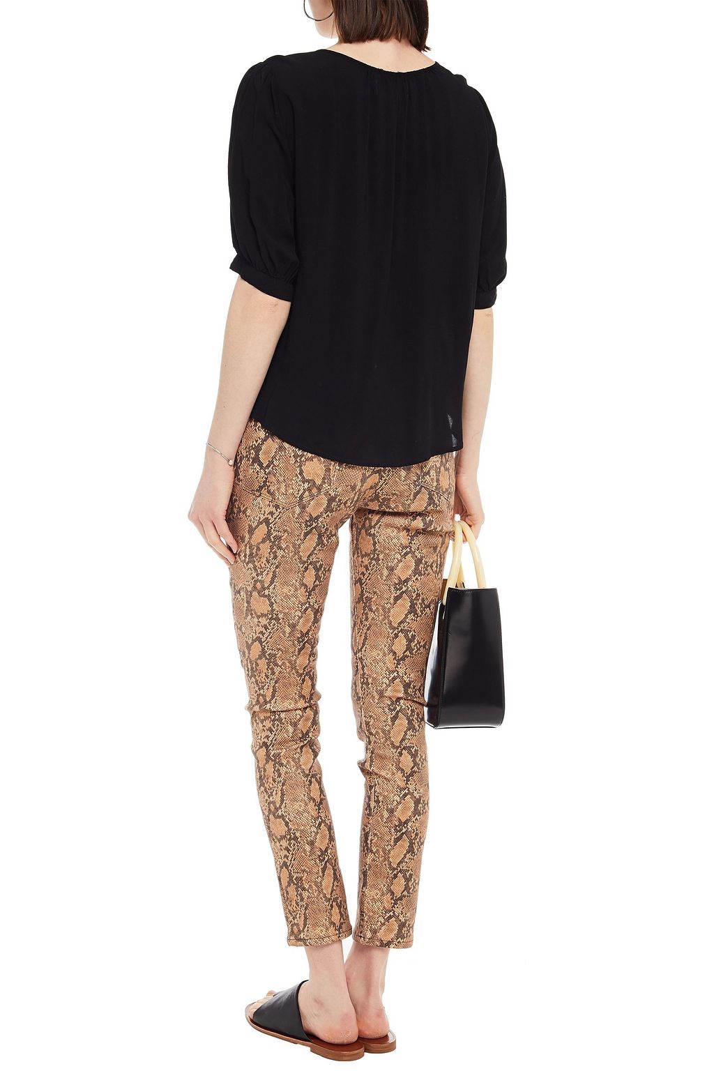 VELVET BY GRAHAM & SPENCER Willow gathered woven blouse