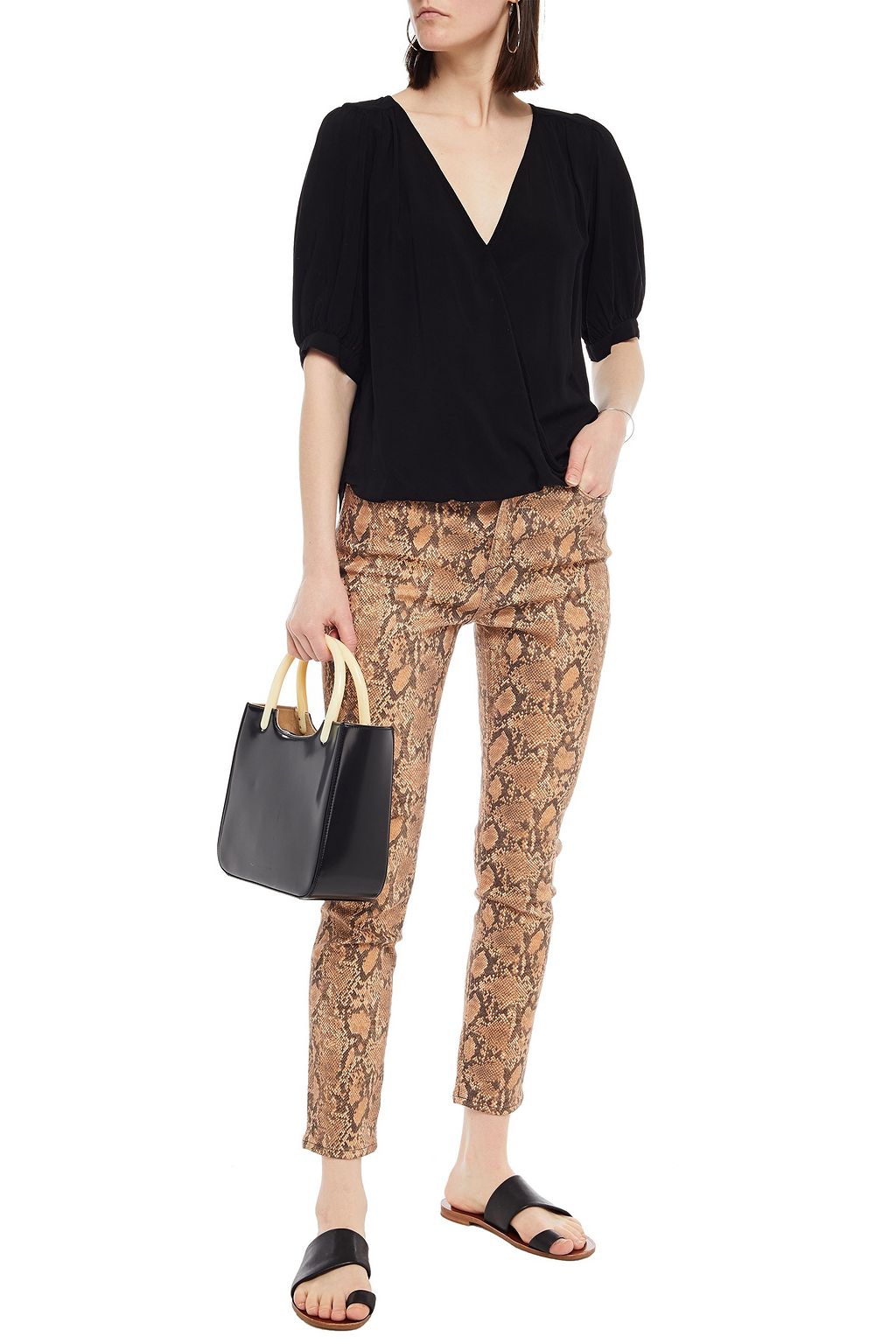 VELVET BY GRAHAM & SPENCER Willow gathered woven blouse