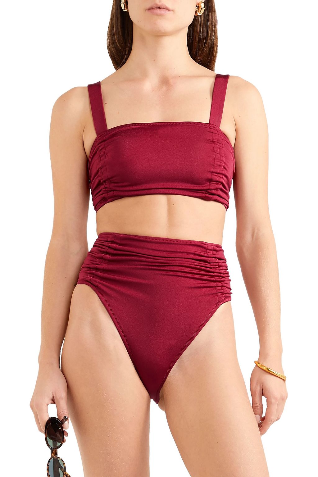 OYE SWIMWEAR Alectrona ruched bikini