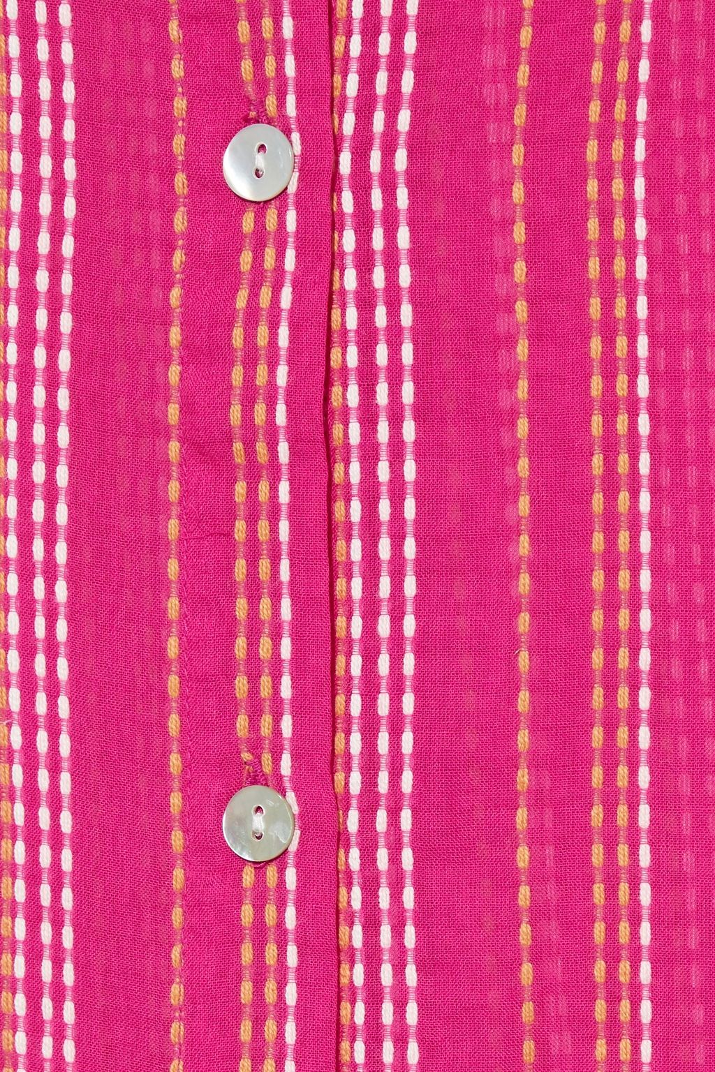 VIX PAULA HERMANNY Dani embroidered cotton-voile mini shirt dress