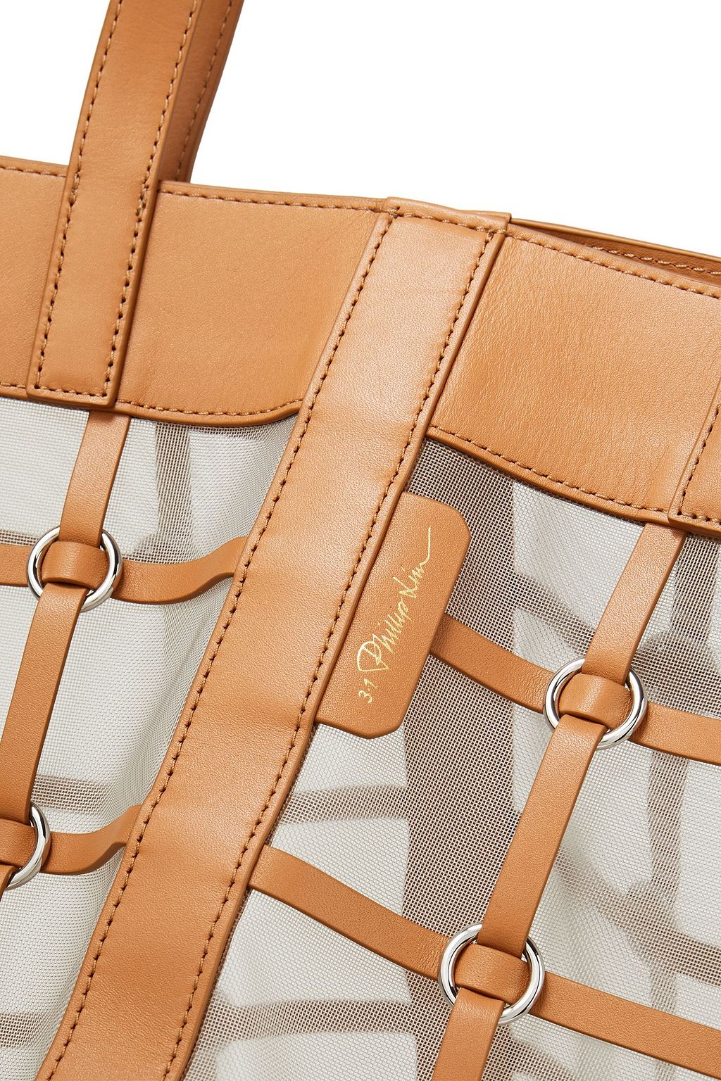 3.1 PHILLIP LIM Billie medium embellished mesh and leather tote