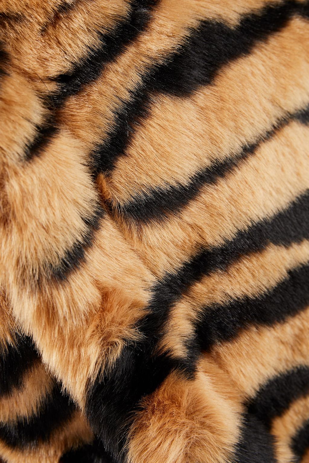 STAND STUDIO Lola tiger-print faux fur tote