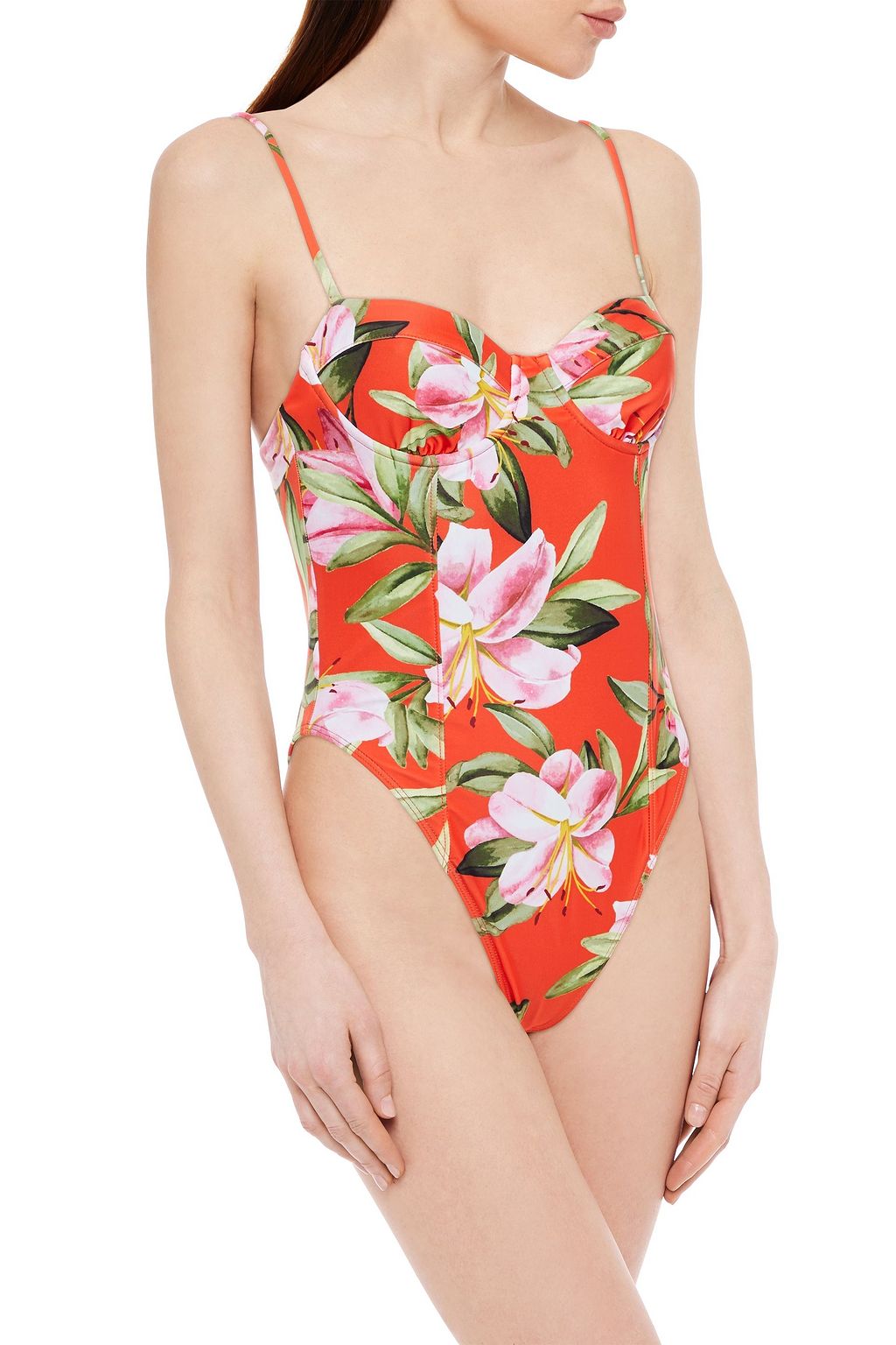MARA HOFFMAN Desiree floral-print swimsuit