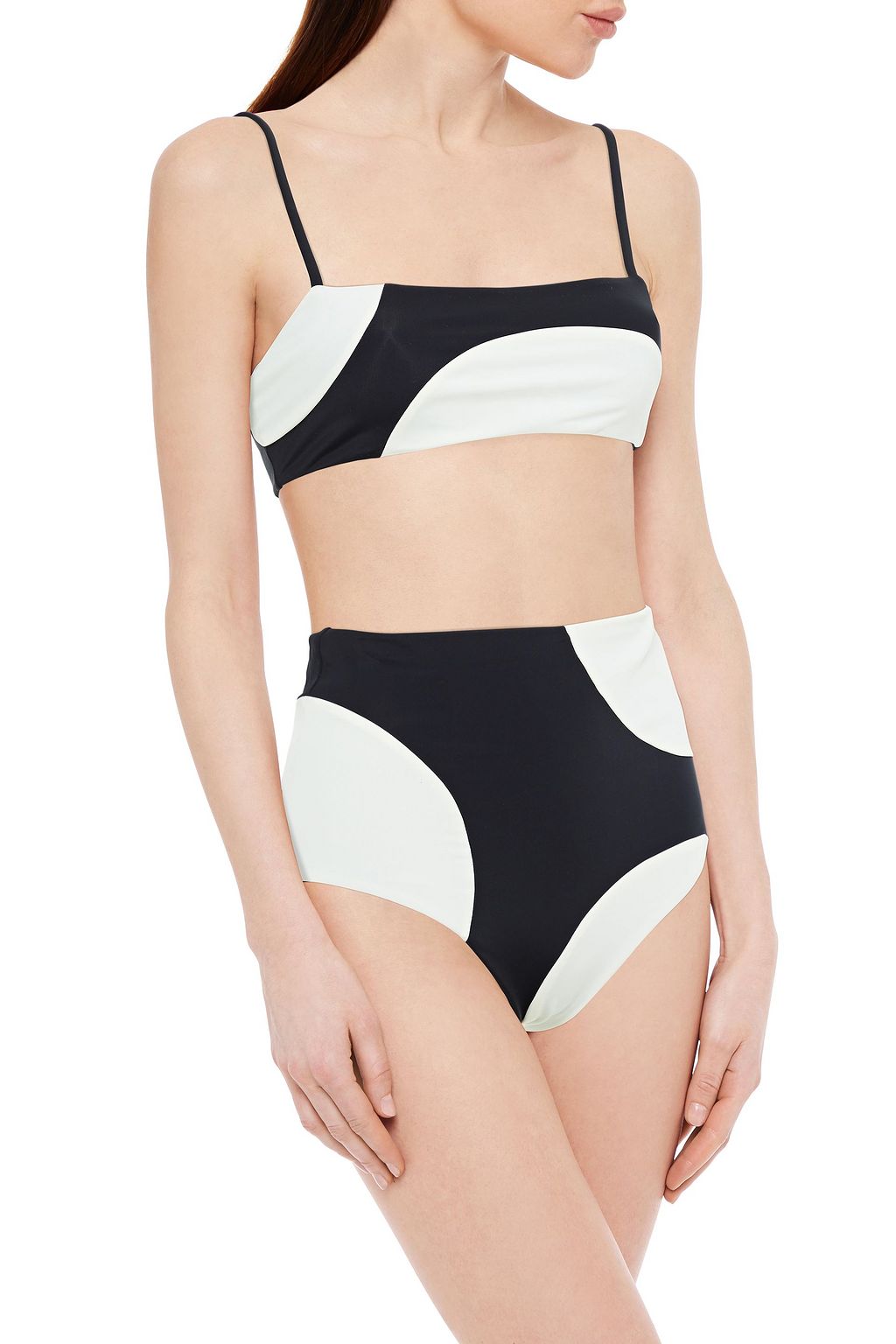 MARA HOFFMAN Sia two-tone bikini top