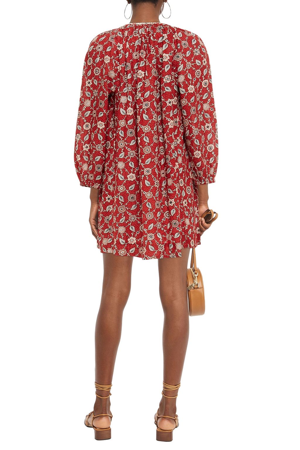 MARANT ÉTOILE Tockya printed linen mini dress