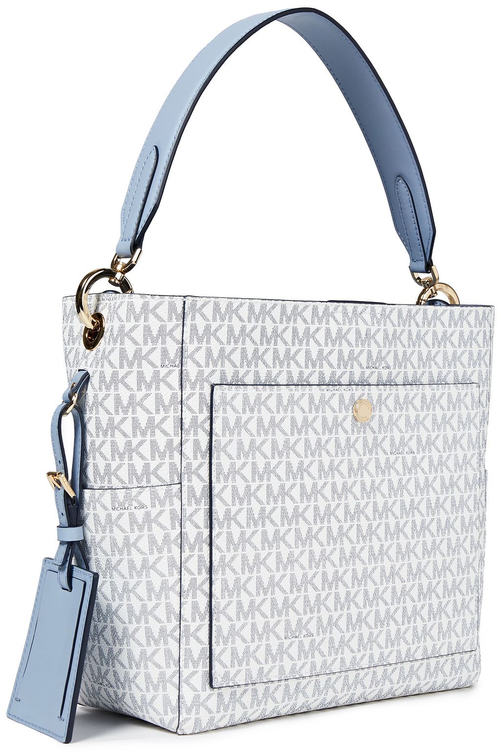 MICHAEL MICHAEL KORS Penny medium logo-print faux leather bucket bag