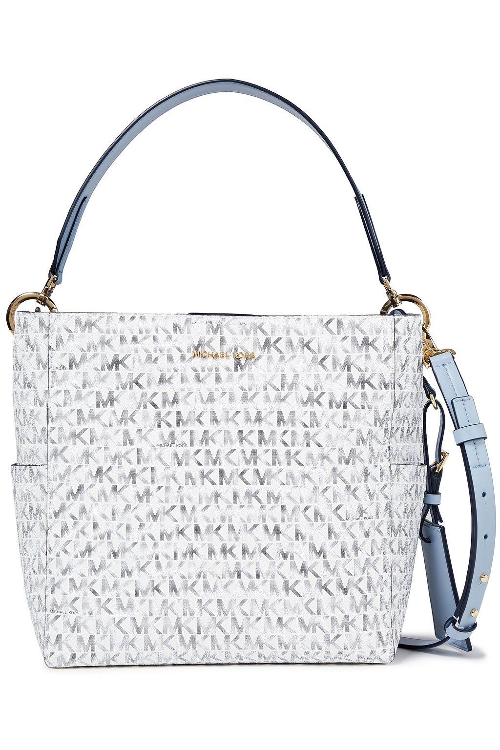 MICHAEL MICHAEL KORS Penny medium logo-print faux leather bucket bag
