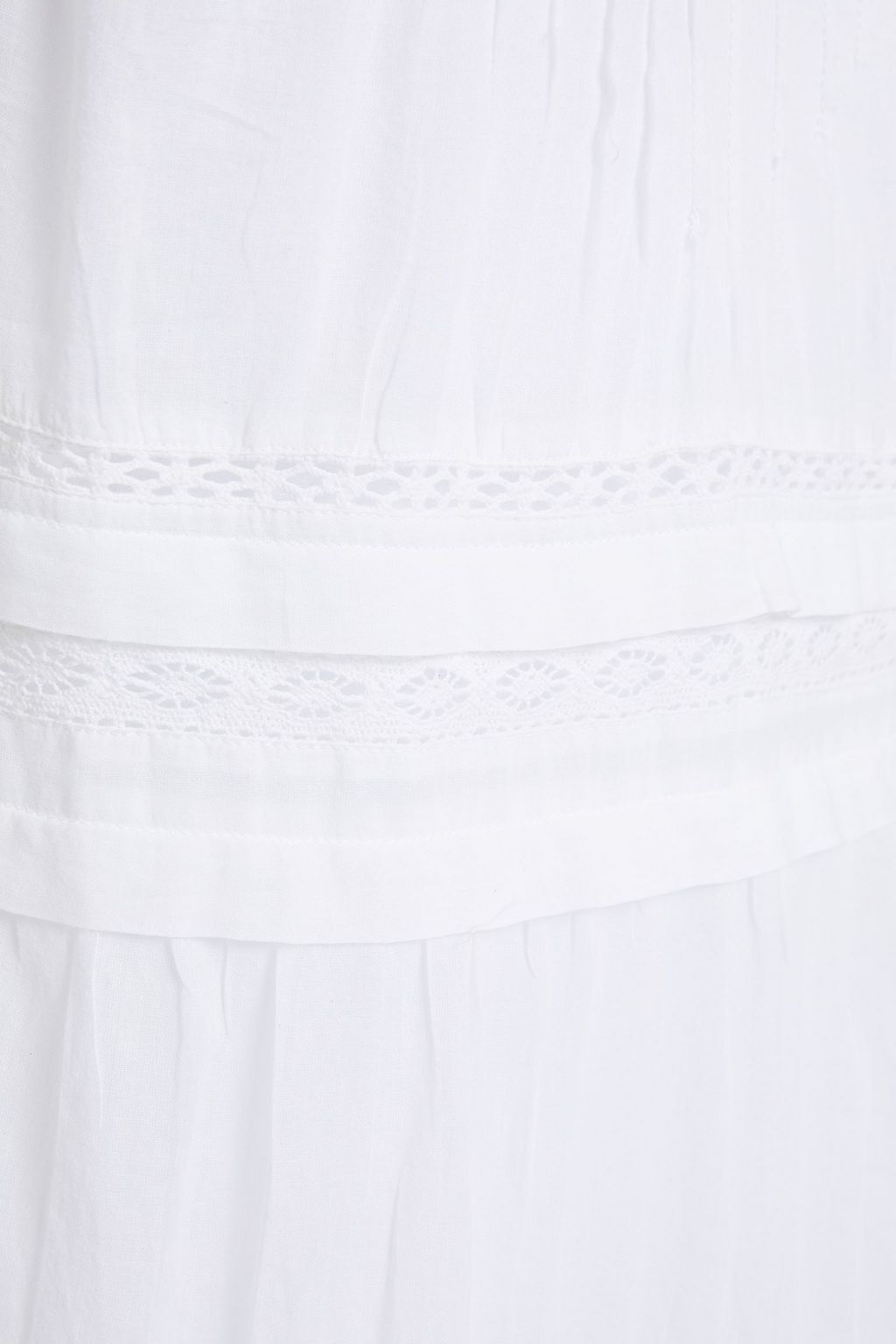 VELVET BY GRAHAM & SPENCER Zuly pintucked cotton-voile midi dress