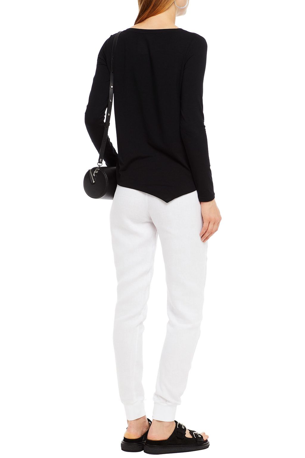 MAJESTIC FILATURES Linen tapered pants