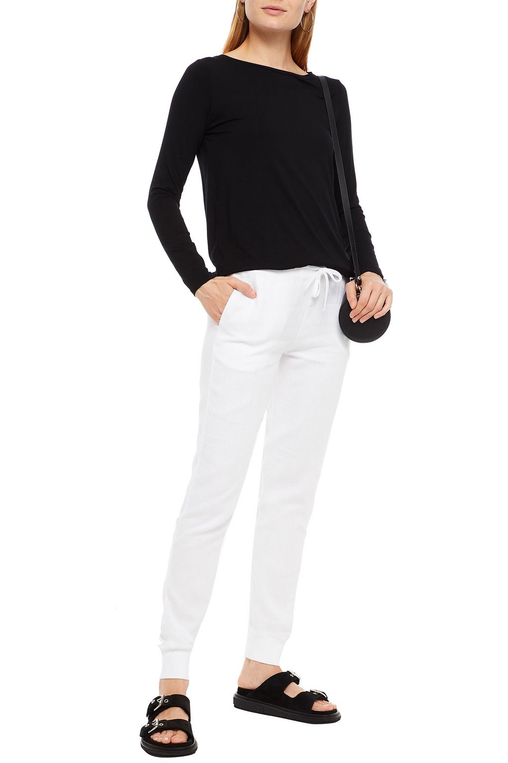 MAJESTIC FILATURES Linen tapered pants