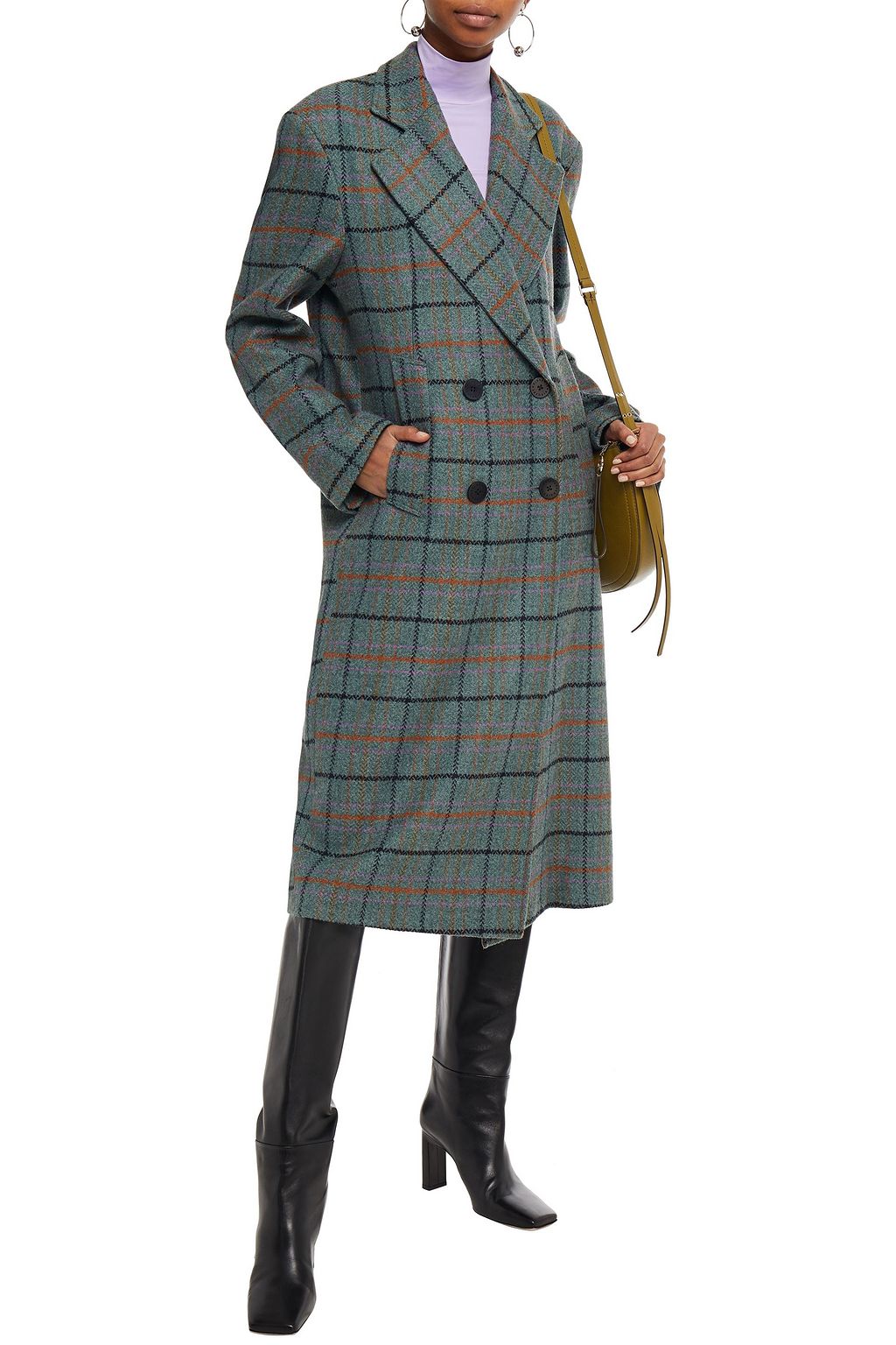 REMAIN BIRGER CHRISTENSEN Debbie  checked woven coat