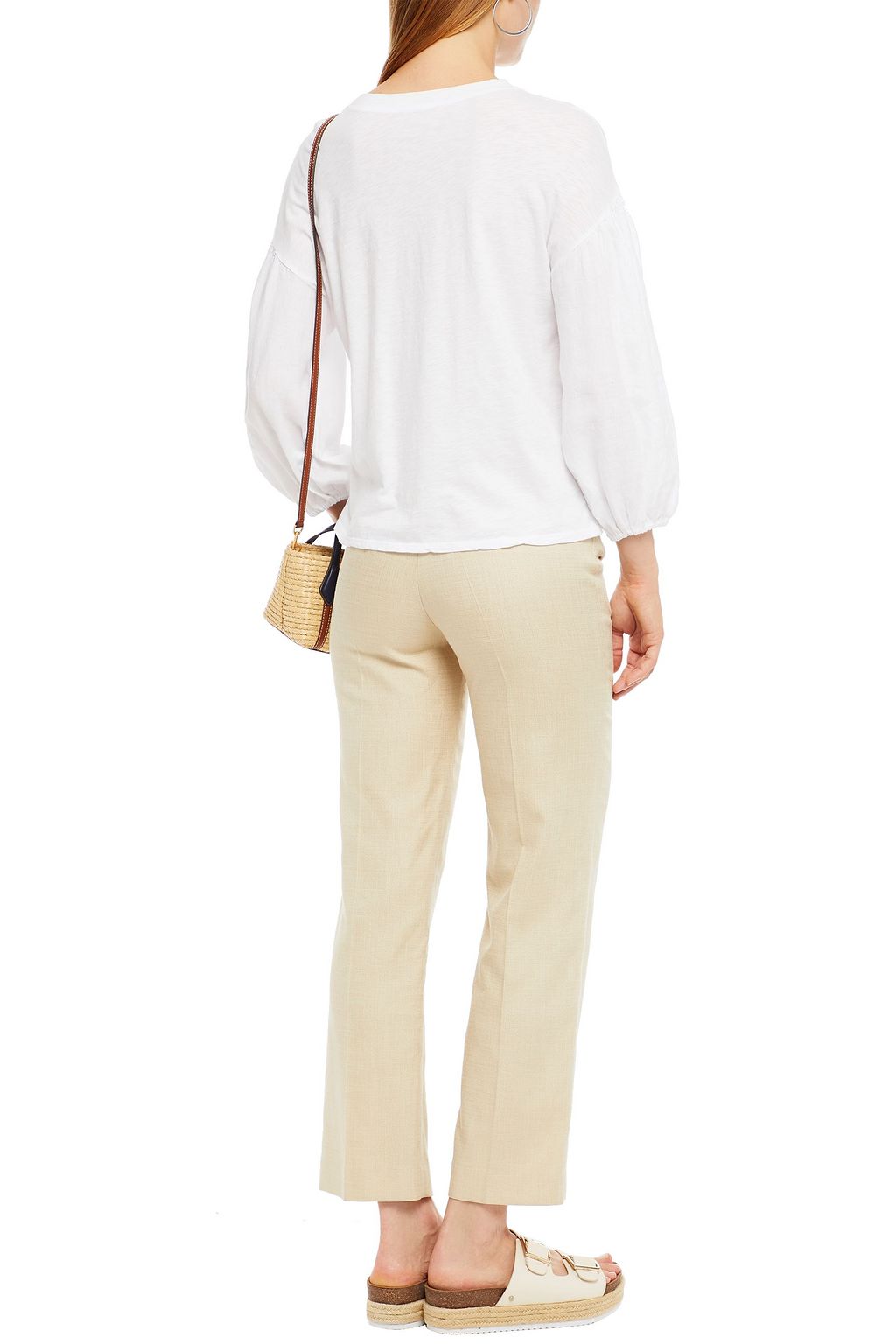 VELVET BY GRAHAM & SPENCER Slub cotton-jersey top