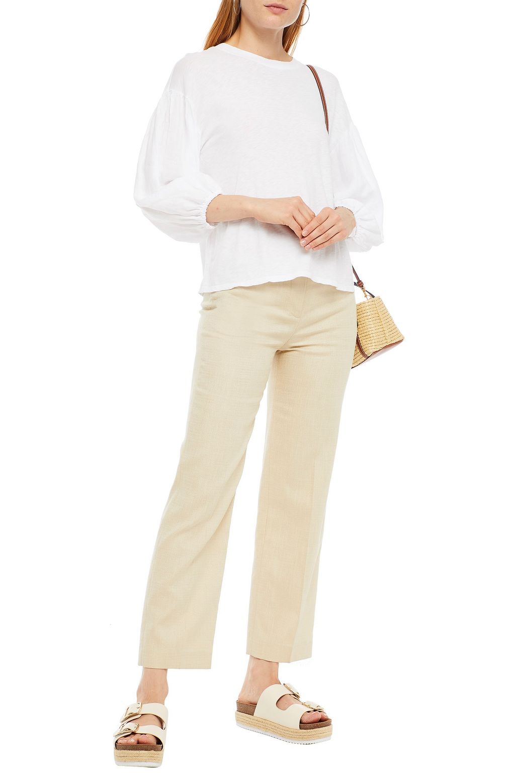 VELVET BY GRAHAM & SPENCER Slub cotton-jersey top