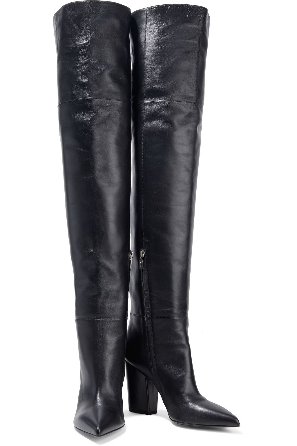 SERGIO ROSSI Leather over-the-knee boots