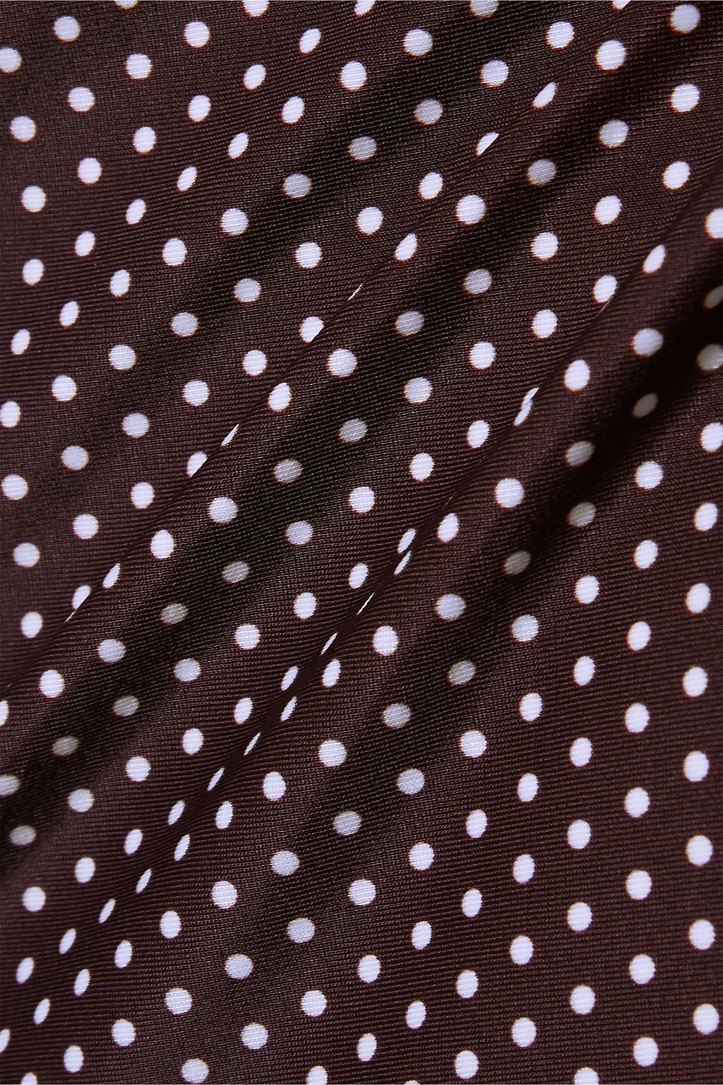 PEONY SWIMWEAR Cutout polka-dot swimsuit