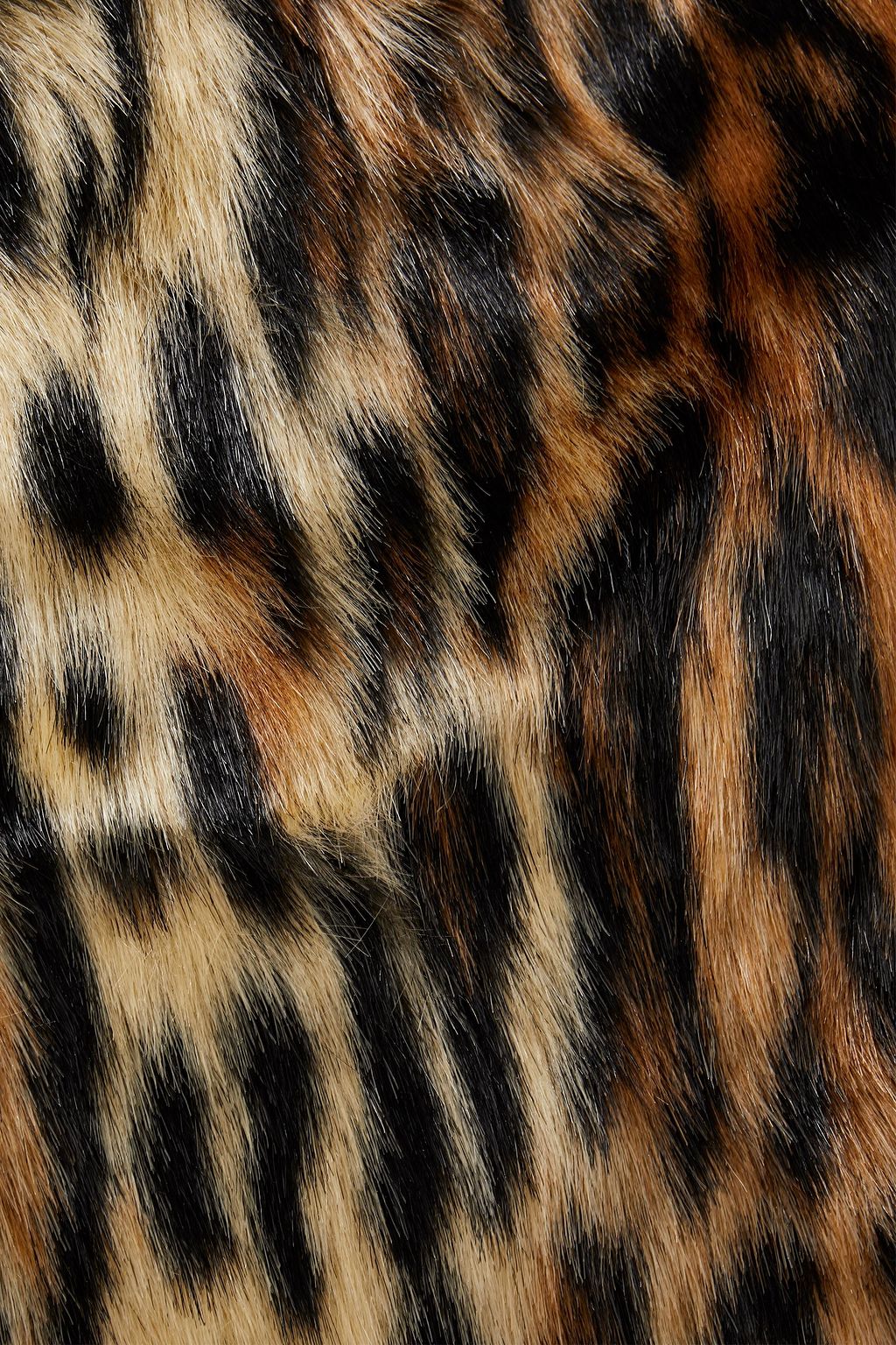 STAND STUDIO Lola tiger-print faux fur tote