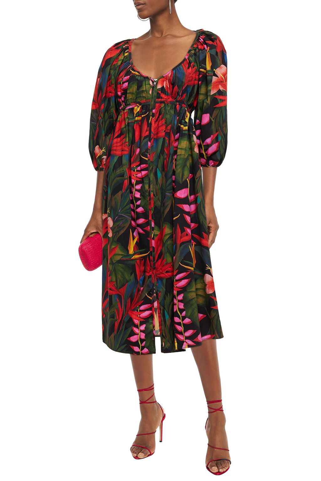 MARA HOFFMAN Simone printed organic cotton and Tencel-blend midi dress