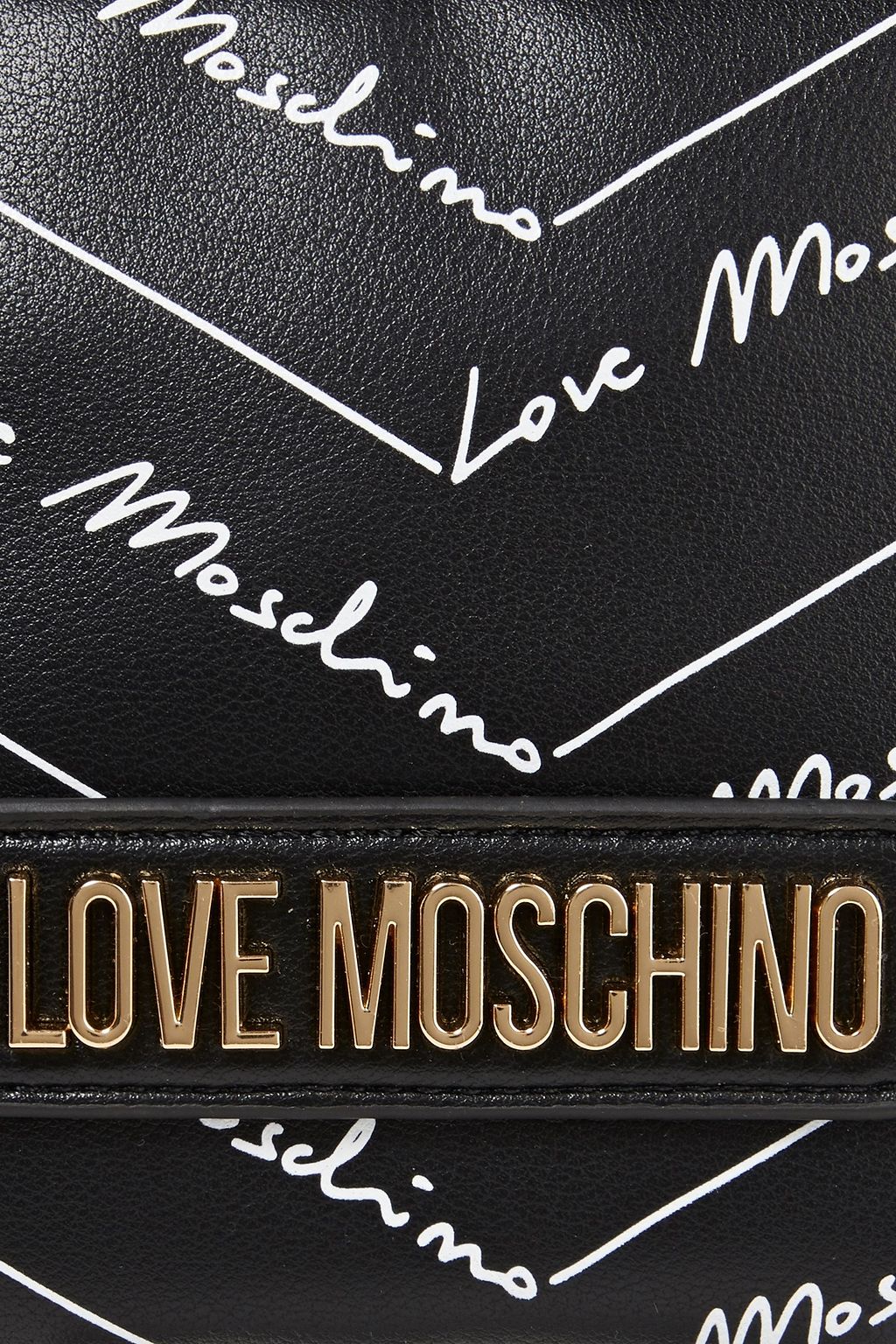 LOVE MOSCHINO Logo-print faux leather shoulder bag