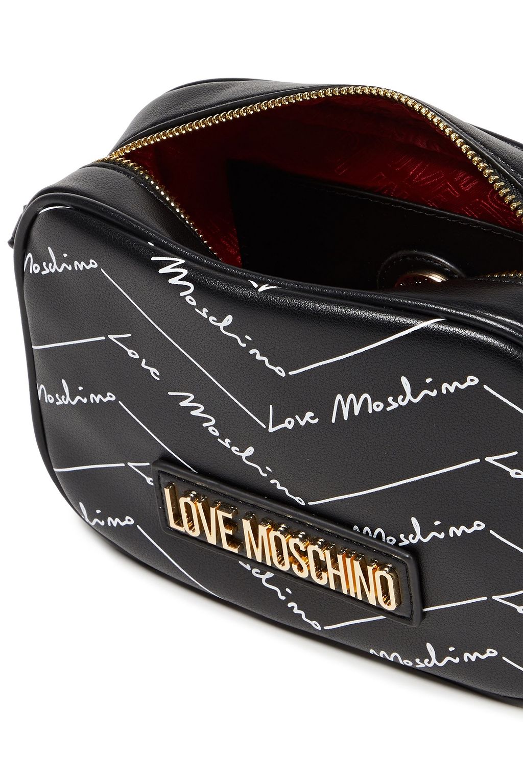 LOVE MOSCHINO Logo-print faux leather shoulder bag