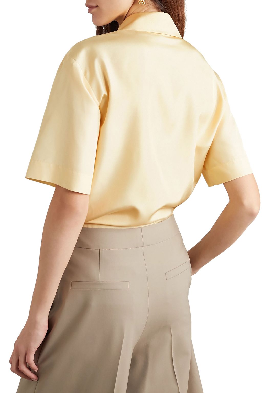 GAUCHERE Perrette underwired silk-satin shirt