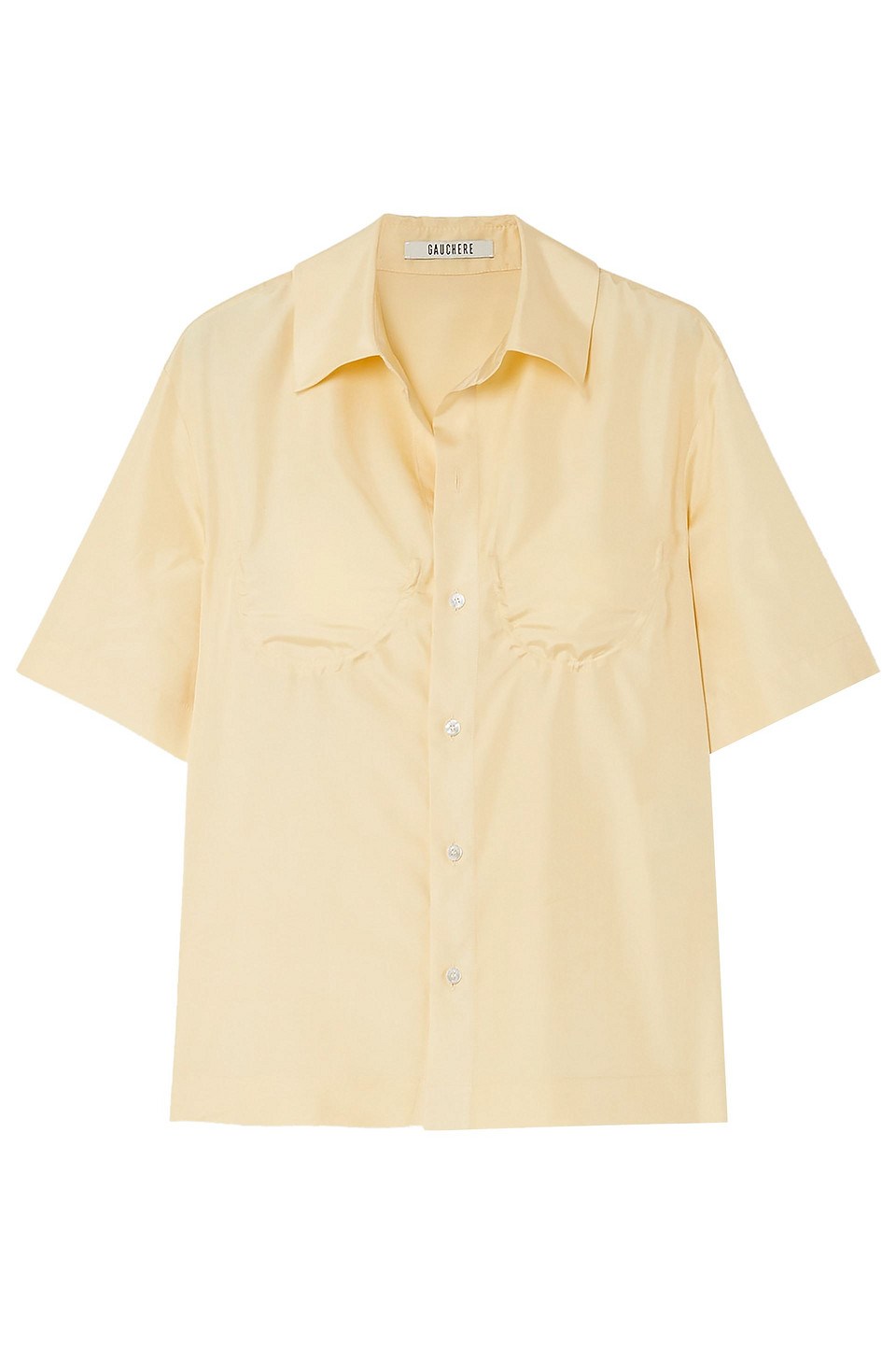 Perrette underwired silk-satin shirt