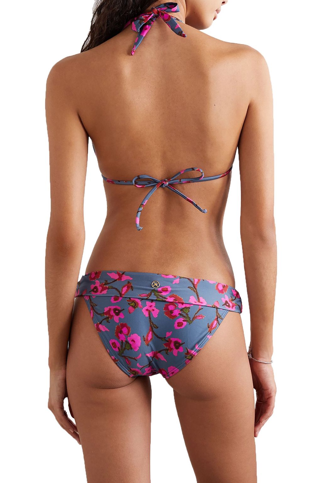 VIX PAULA HERMANNY Fiore Bia embellished floral-print low-rise bikini briefs