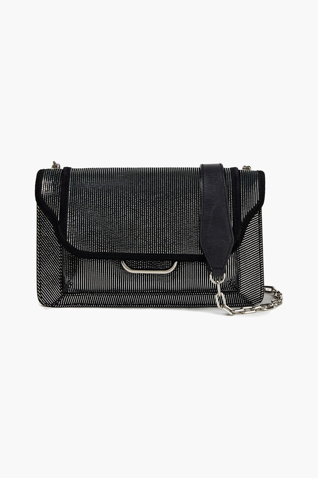 Black Metallic suede shoulder bag | Sale up to 70% off | THE OUTNET |  ISABEL MARANT | THE OUTNET