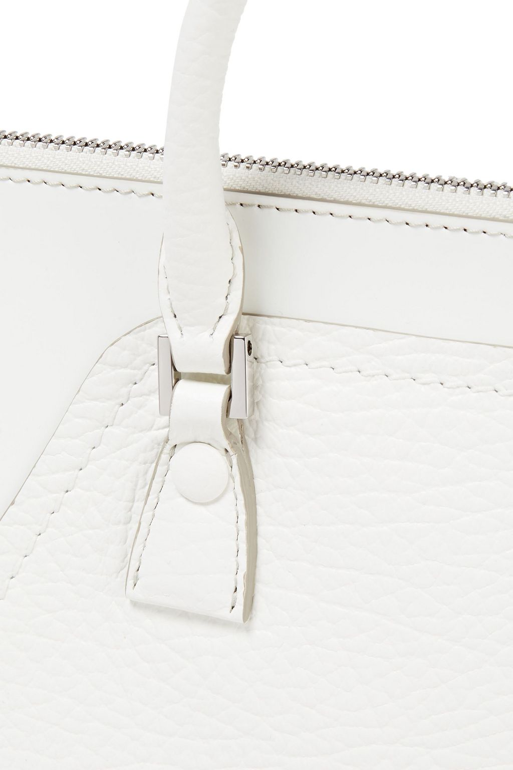 MAISON MARGIELA Paneled smooth and pebbled-leather pouch