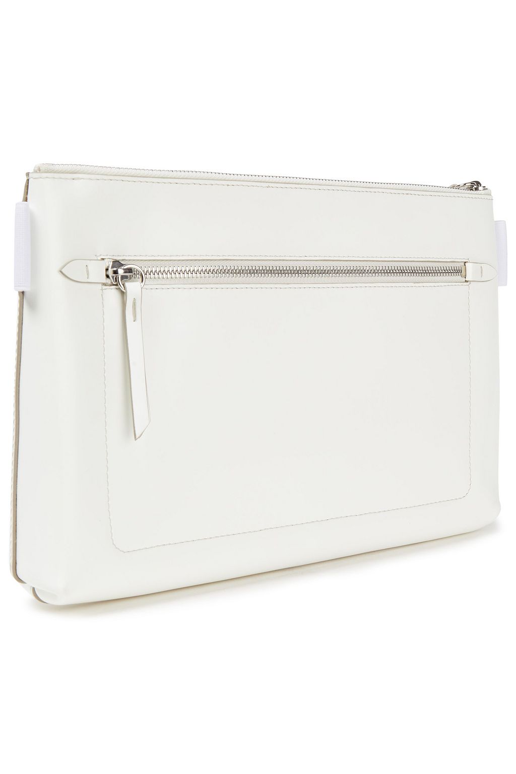 MAISON MARGIELA Paneled smooth and pebbled-leather pouch