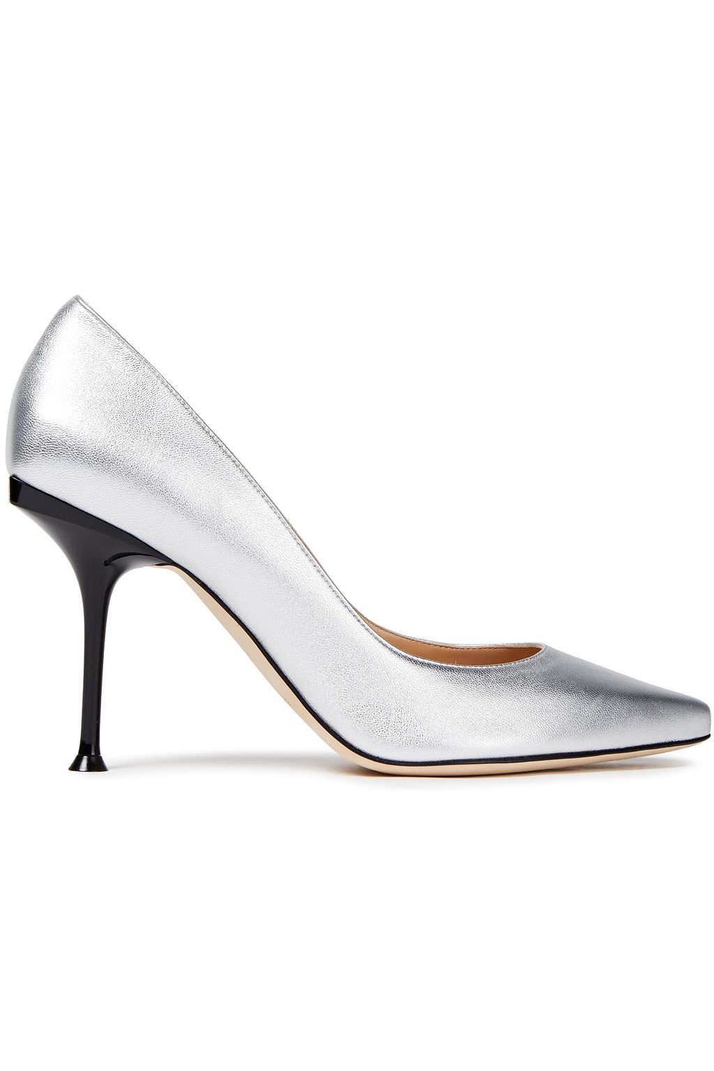 silver studded pumps