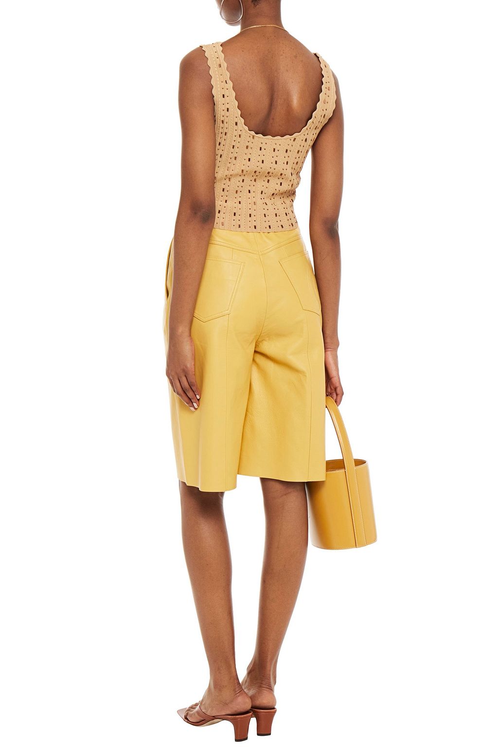 SANDRO Beadembellished pointelleknit top THE