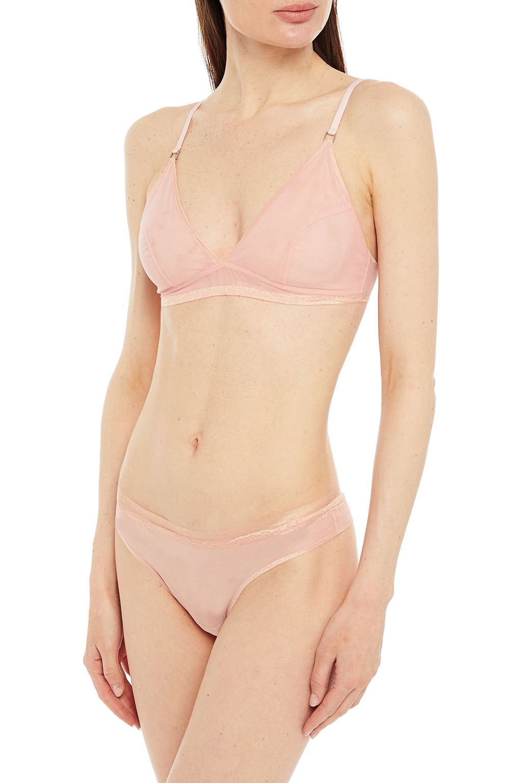 MORGAN LANE Stretch-mesh low-rise thong