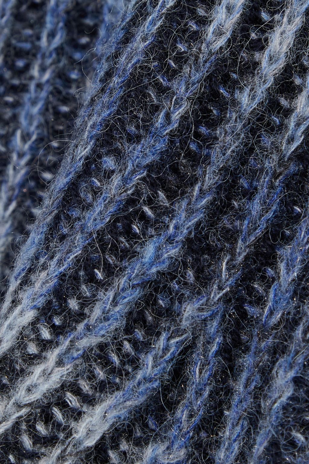 NAADAM Dégradé striped ribbed wool-blend sweater