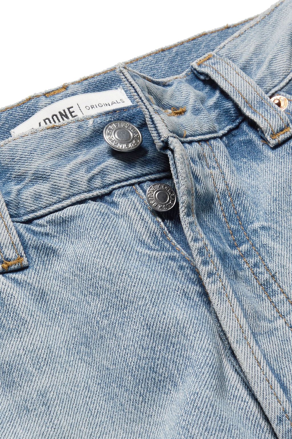 RE/DONE 90s Loose Straight cropped distressed mid-rise jeans