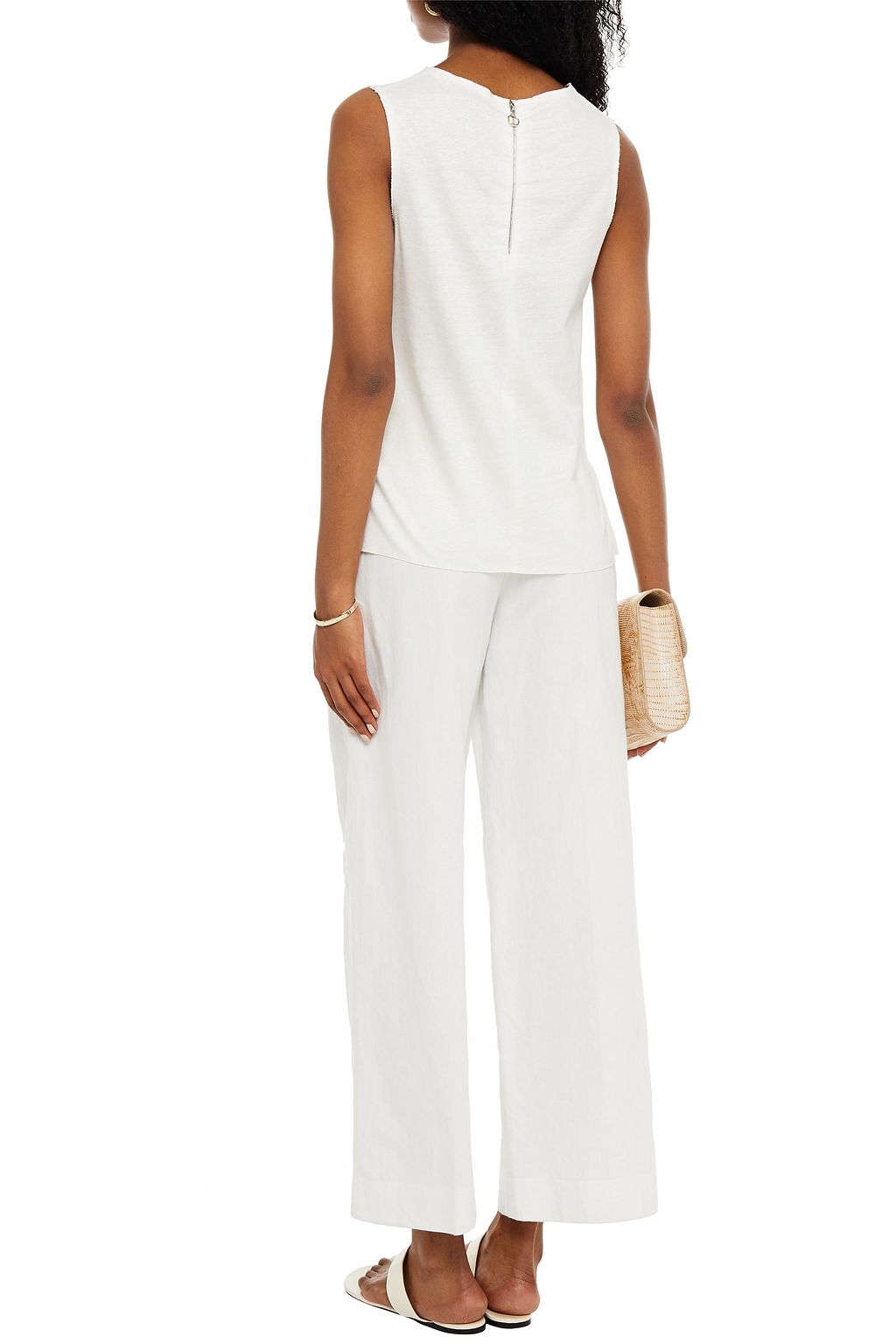 MAJESTIC FILATURES Linen-gauze top