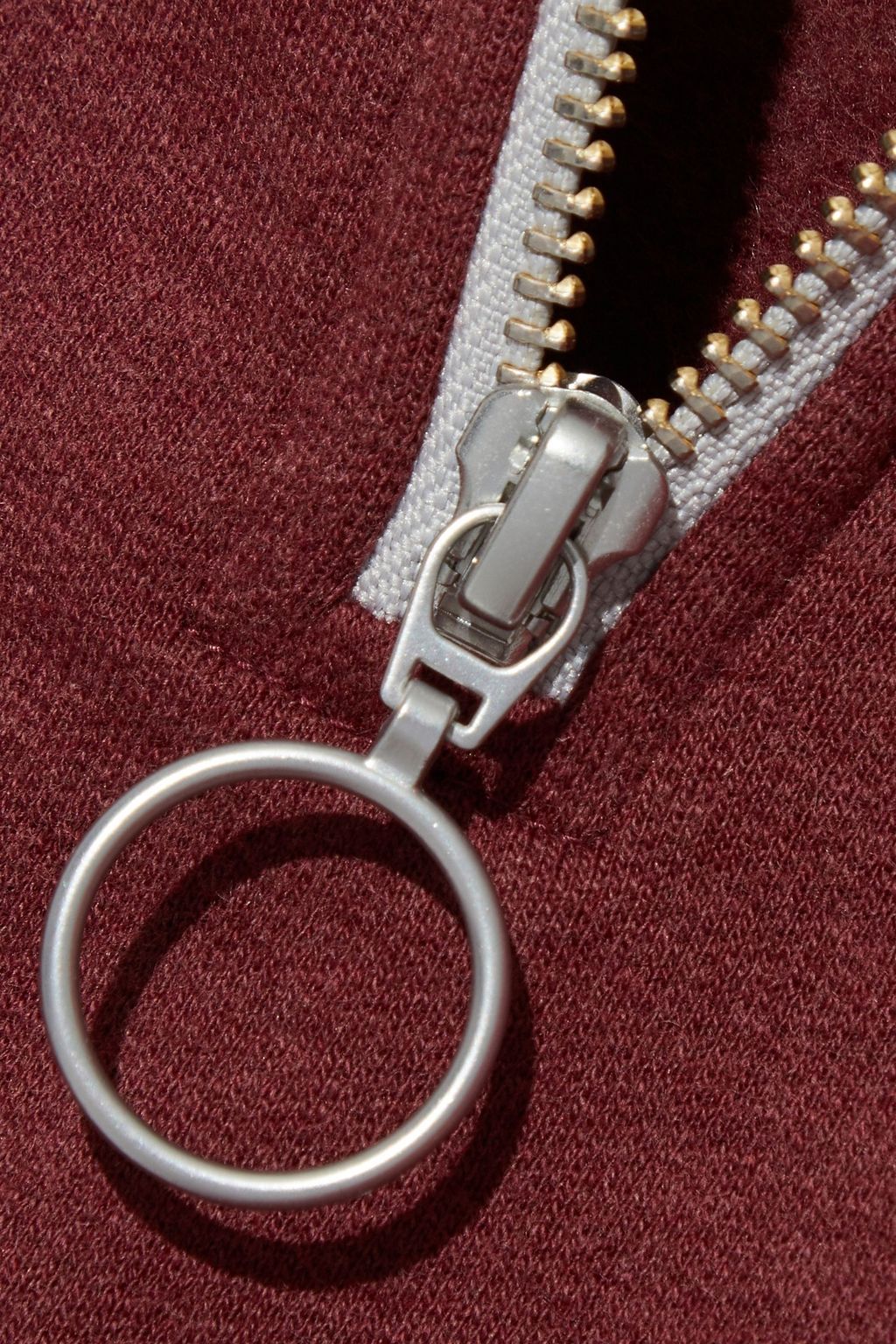 NAADAM Ribbed knit-paneled cotton and cashmere-blend fleece sweatshirt
