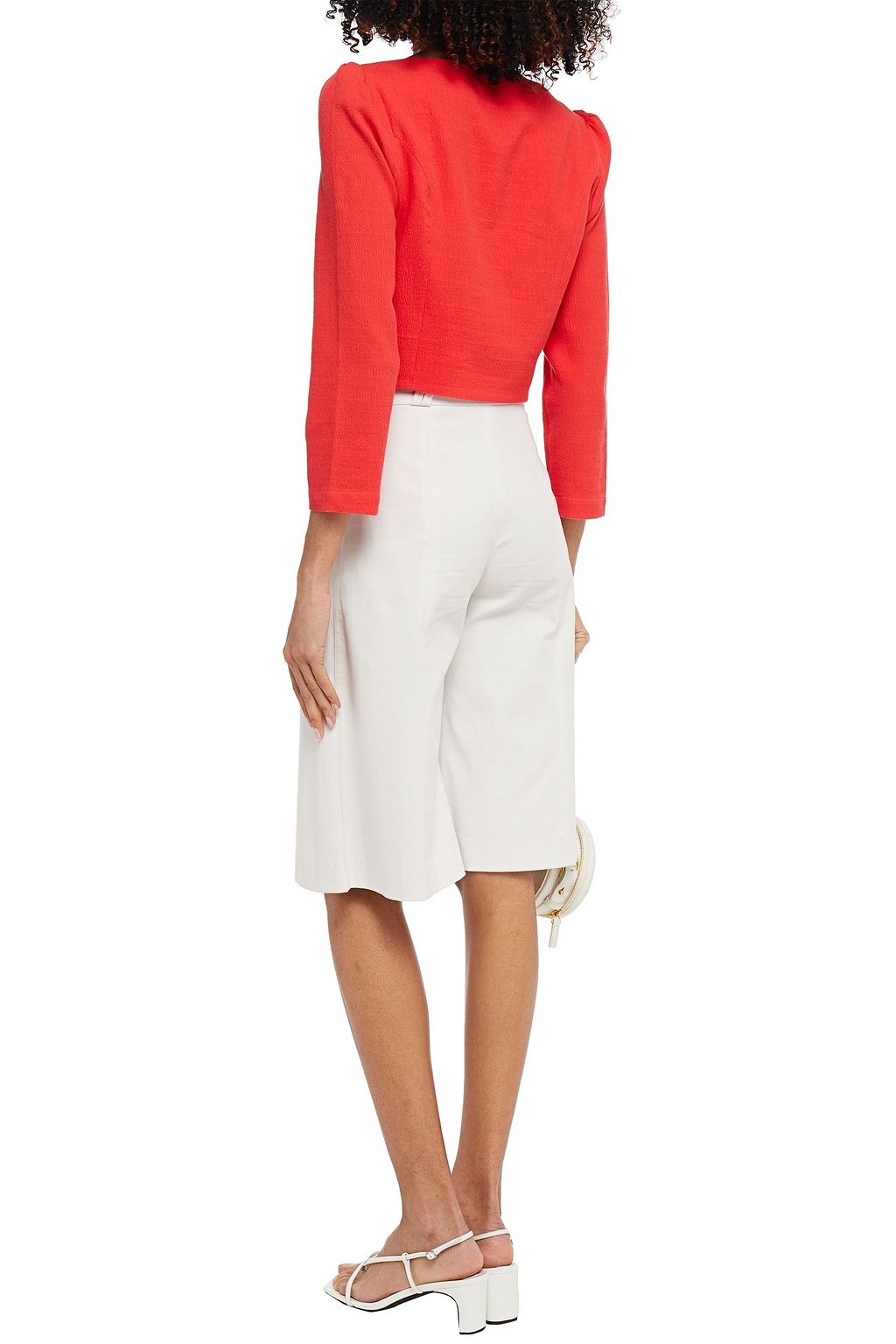 MARA HOFFMAN Runa cropped organic cotton top
