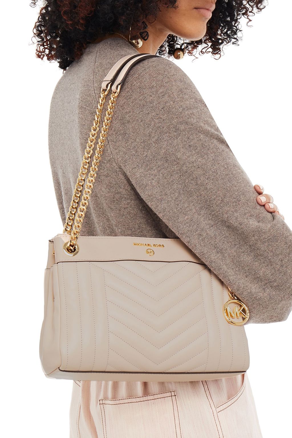 MICHAEL MICHAEL KORS Susan quilted leather shoulder bag THE