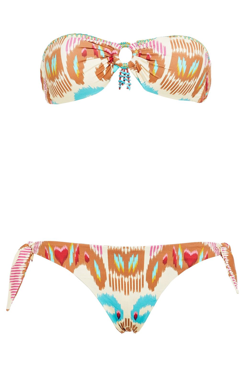 beige bandeau bikini