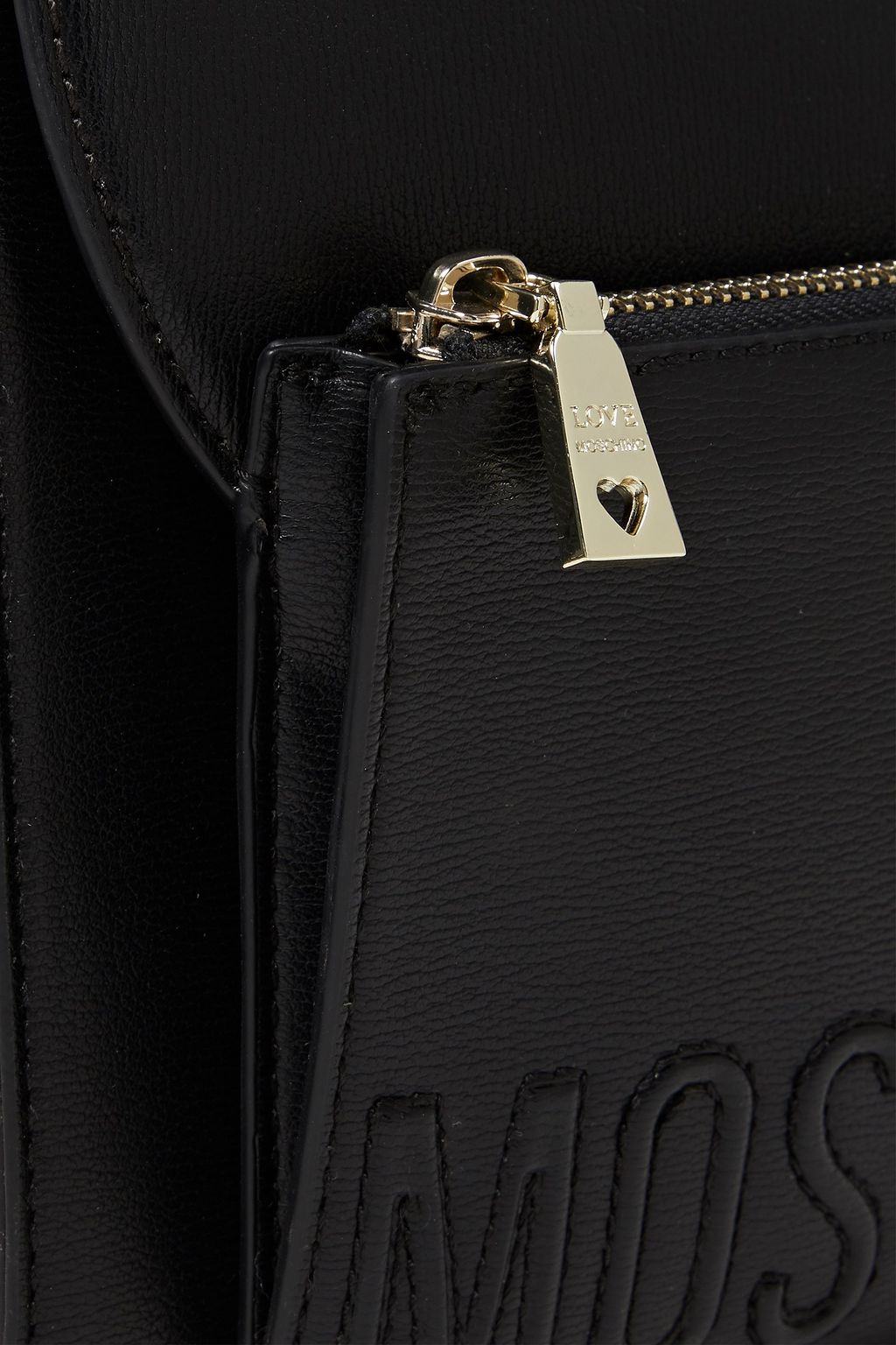 LOVE MOSCHINO Logo-embossed faux leather shoulder bag