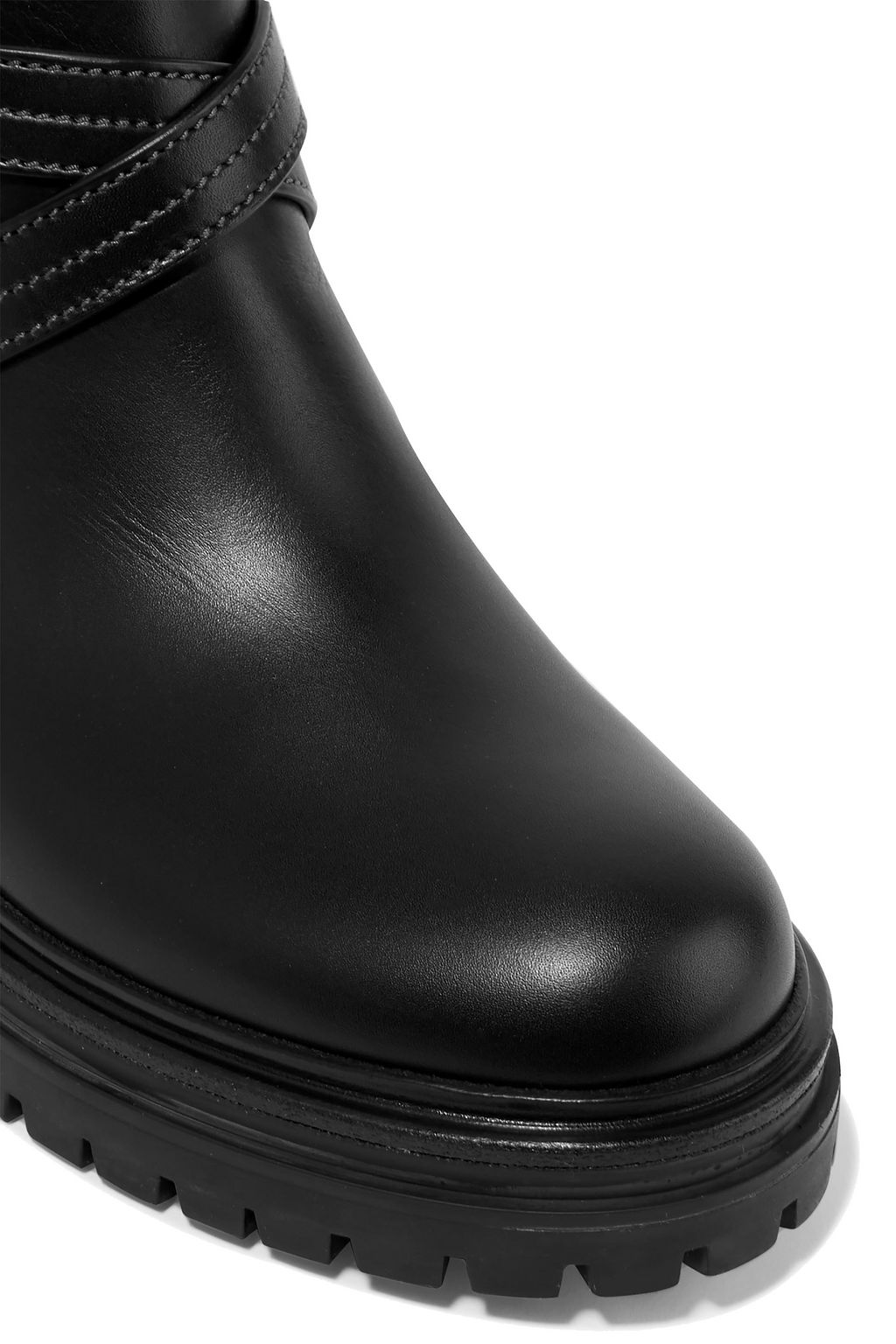 GIANVITO ROSSI Buckled leather ankle boots